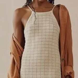 Free People Mallorca knit halter dress